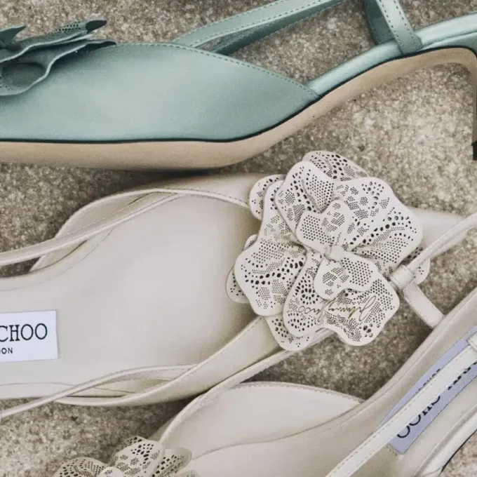 Mimmi Sling Back 50 Latte Slingbacks i glansigt nappaläder med spetsrosett