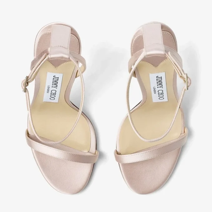 Minny 110 Rosa satinsandal