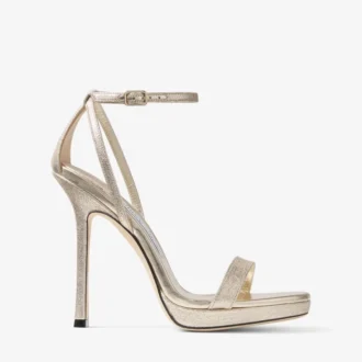 Moza Platform 120 sandaler i Platinum Brilliance-tyg