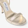 Moza Platform 120 sandaler i Platinum Brilliance-tyg Moza Platform 120 sandaler i Platinum Brilliance-tyg