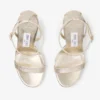Moza Platform 120 sandaler i Platinum Brilliance-tyg Moza Platform 120 sandaler i Platinum Brilliance-tyg