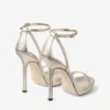 Moza Platform 120 sandaler i Platinum Brilliance-tyg Moza Platform 120 sandaler i Platinum Brilliance-tyg