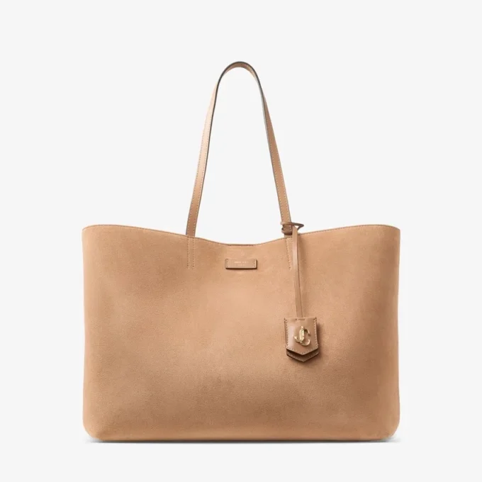 Nine2Five East-West Toffee Suede Tote Handväska