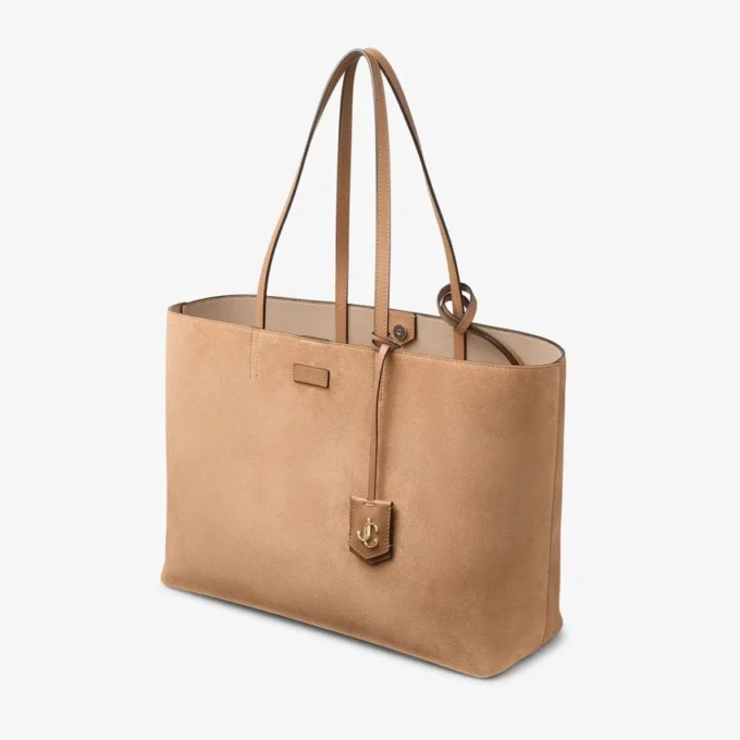 Nine2Five East-West Toffee Suede Tote Handväska