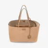 Nine2Five East-West Toffee Suede Tote Handväska