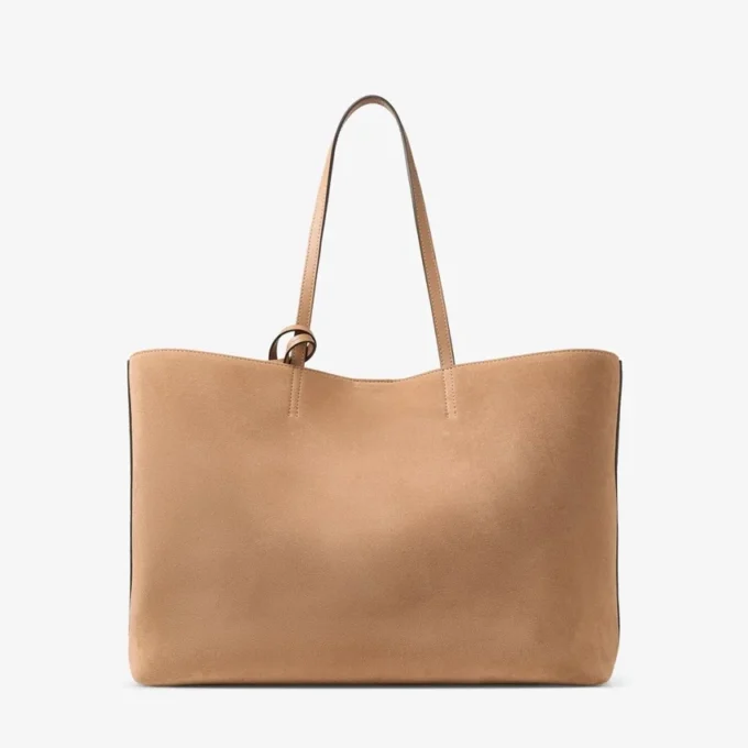 Nine2Five East-West Toffee Suede Tote Handväska