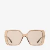 Pati genomskinliga solglasögon i beige