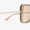 Pati genomskinliga solglasögon i beige