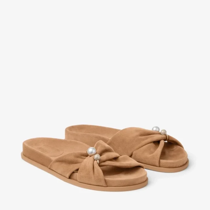 Rafi Flat Toffee-sandaler i mocka Rafi Flat Toffee-sandaler i mocka