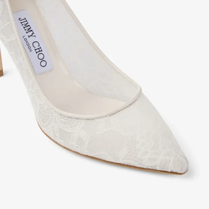 Romy 85 Ivory jimmy choo spetspumps Romy 85 Ivory jimmy choo spetspumps