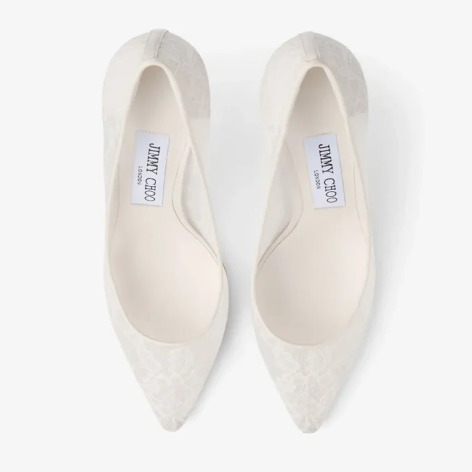 Romy 85 Ivory jimmy choo spetspumps Romy 85 Ivory jimmy choo spetspumps