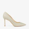 Romy 85 Platinum Ice Dusty Glitter pumps med spetsig tå