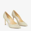 Romy 85 Platinum Ice Dusty Glitter pumps med spetsig tå