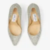 Romy 85 Pumps i grovt glittertyg i champagnefärg med spetsig tå Romy 85 Pumps i grovt glittertyg i champagnefärg med spetsig tå