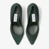 Romy 85 pumps i ton-i-ton-mönstrat grönt mocka