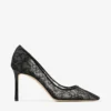 Romy 85 svarta spetspumps från jimmy choo