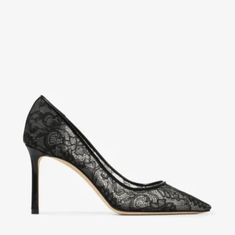 Romy 85 svarta spetspumps från jimmy choo