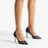 Romy 85 svarta spetspumps från jimmy choo