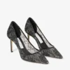 Romy 85 svarta spetspumps från jimmy choo