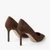 Romy 85 Tan Fine Raffia Pumps
