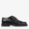 Rowan Brogue Derby svart loafer i vintage-läder Rowan Brogue Derby svart loafer i vintage-läder