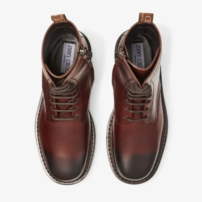 Rowan Derby Boot Chestnut Vaxade ankelstövlar i kalvskinn Rowan Derby Boot Chestnut Vaxade ankelstövlar i kalvskinn
