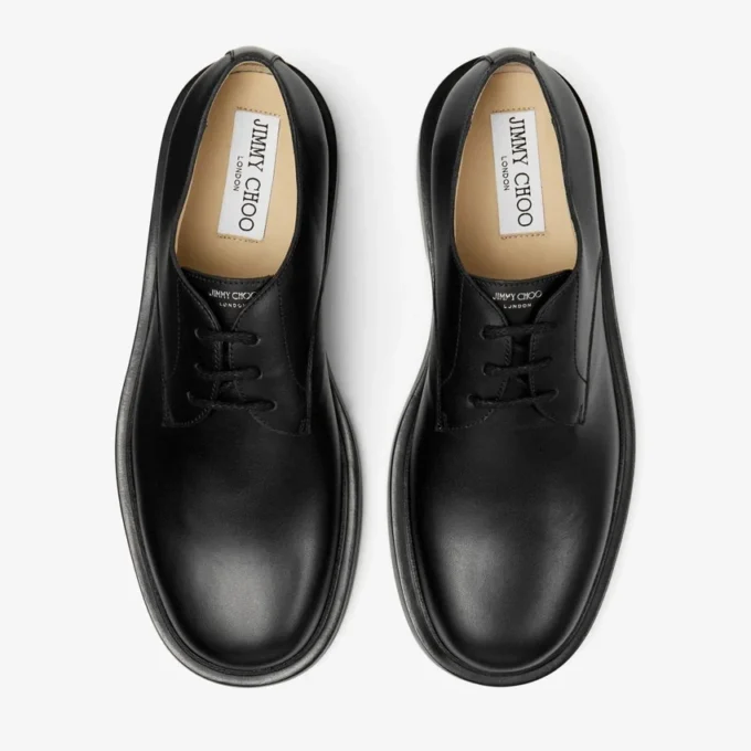 Rowan Derby – Loafers i svart boxkalvskinn