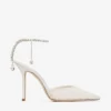 Saeda 100 Ivory Tulle Crystal Pumps Saeda 100 Ivory Tulle Crystal Pumps