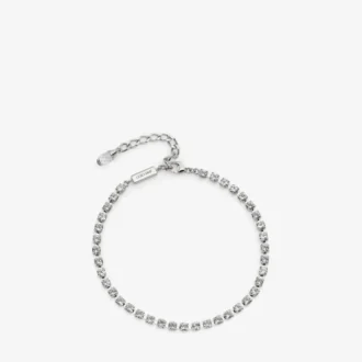 Saeda-ankelband Ankelband i silverfinish med kristall