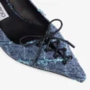Scarlett 50 Crosshatch Denim Pumps Scarlett 50 Crosshatch Denim Pumps