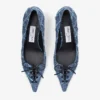 Scarlett 50 Crosshatch Denim Pumps Scarlett 50 Crosshatch Denim Pumps