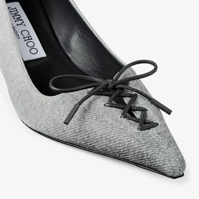Scarlett 50 Dove Suede Denim Pumps Scarlett 50 Dove Suede Denim Pumps
