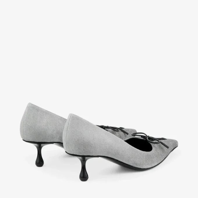Scarlett 50 Dove Suede Denim Pumps Scarlett 50 Dove Suede Denim Pumps