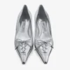 Scarlett 50 Silver Vintage Metallic Läderpumps Scarlett 50 Silver Vintage Metallic Läderpumps