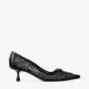 Scarlett 50 Svarta Jimmy Choo-pumps med snörning