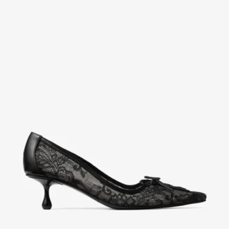 Scarlett 50 Svarta Jimmy Choo-pumps med snörning