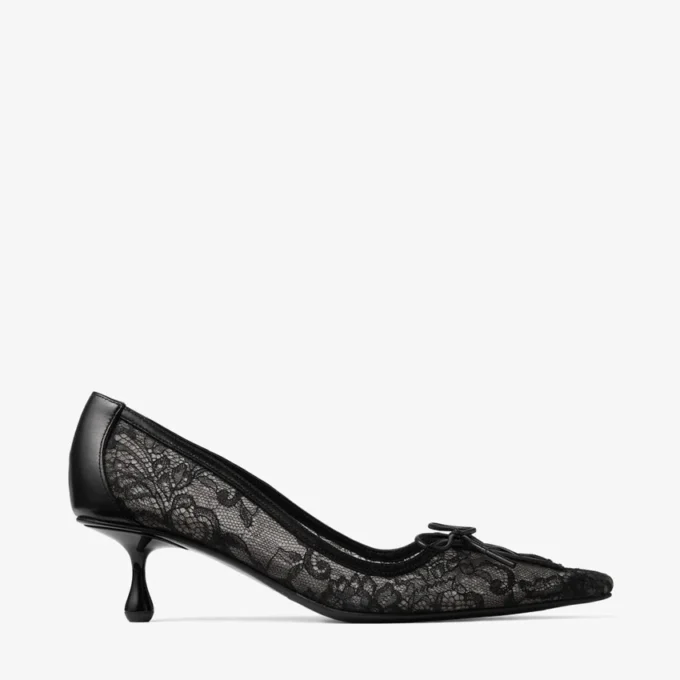 Scarlett 50 Svarta Jimmy Choo-pumps med snörning