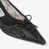 Scarlett 50 Svarta Jimmy Choo-pumps med snörning