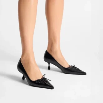 Scarlett 50 svarta pumps i nappaläder
