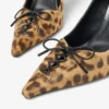 Scarlett 95 pumps i naturfärgat ponnyläder med leopardmönster