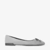 Scarlett Ballerina Dove Suede Denim Ballerina Flats