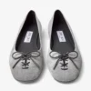 Scarlett Ballerina Dove Suede Denim Ballerina Flats