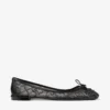 Scarlett Ballerina Svarta Jimmy Choo-ballerinaskor med snörning