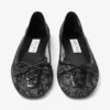 Scarlett Ballerina Svarta Jimmy Choo-ballerinaskor med snörning