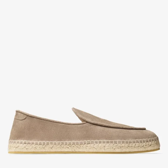 Shenton Espadrille Stone Espadriller i sammet och mocka Shenton Espadrille Stone Espadriller i sammet och mocka