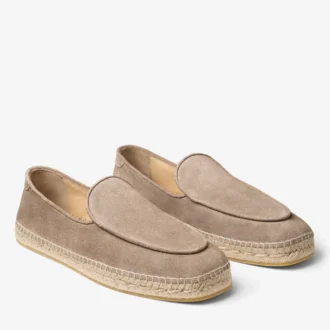 Shenton Espadrille Stone Espadriller i sammet och mocka