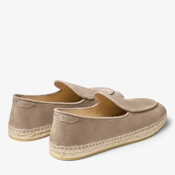 Shenton Espadrille Stone Espadriller i sammet och mocka Shenton Espadrille Stone Espadriller i sammet och mocka