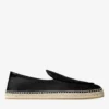Shenton Espadrille Svarta espadriller i tumlat läder Shenton Espadrille Svarta espadriller i tumlat läder