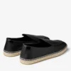 Shenton Espadrille Svarta espadriller i tumlat läder Shenton Espadrille Svarta espadriller i tumlat läder