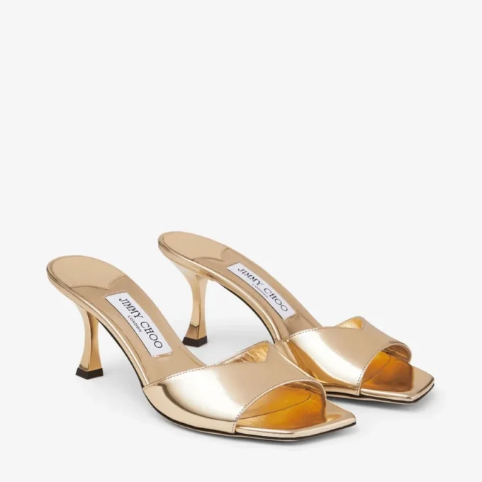 Skye 70 sandaler i guldmetalliskt läder Skye 70 sandaler i guldmetalliskt läder